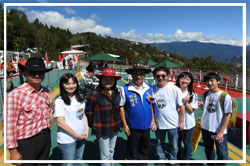 清境高空觀景步道二期開幕  羊羊喜氣領頭、國旗「一路發」