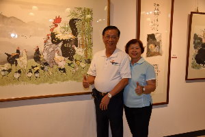 縣長參與李轂摩八十回顧展