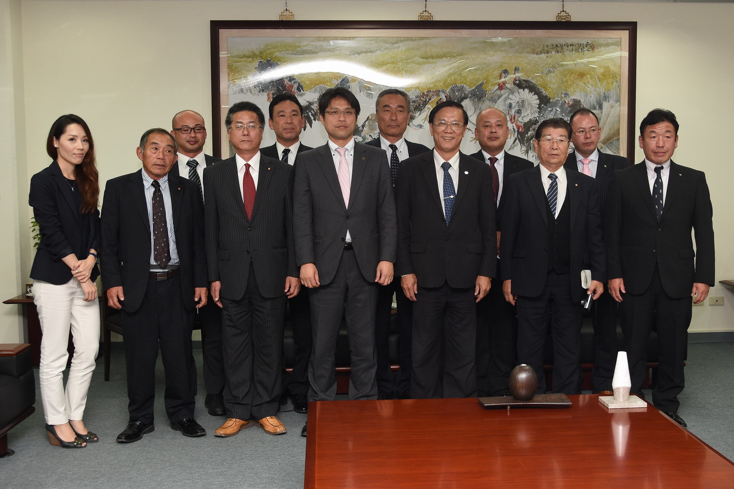圖片-日本山口縣美彌市長及議長拜會縣長 持續交流合作
