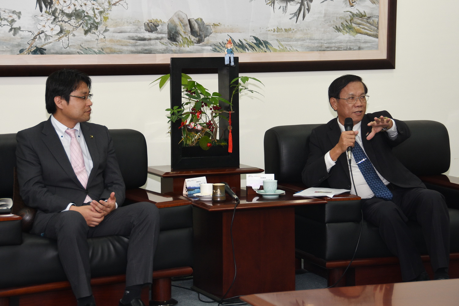 相關圖片3-日本山口縣美彌市長及議長拜會縣長 持續交流合作