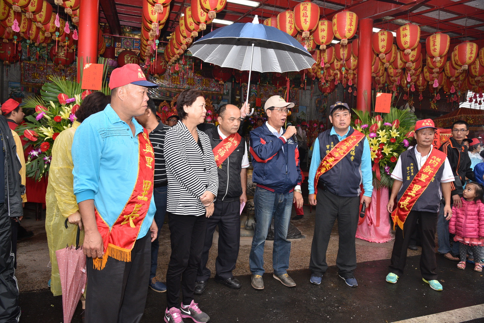 圖片-慶祝祖師公聖誕，南投市慶福寺舉辦遶境祈福