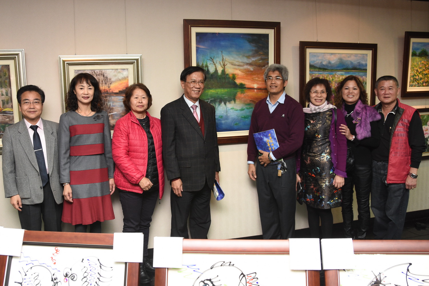 相關圖片2-洪建信師生油畫聯展開幕