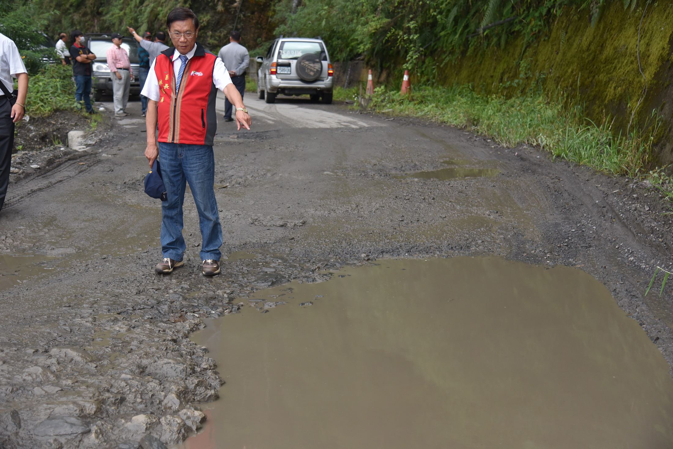 相關圖片1-力行產業道路46K處地層穩定　縣府將施作明隧道改善交通