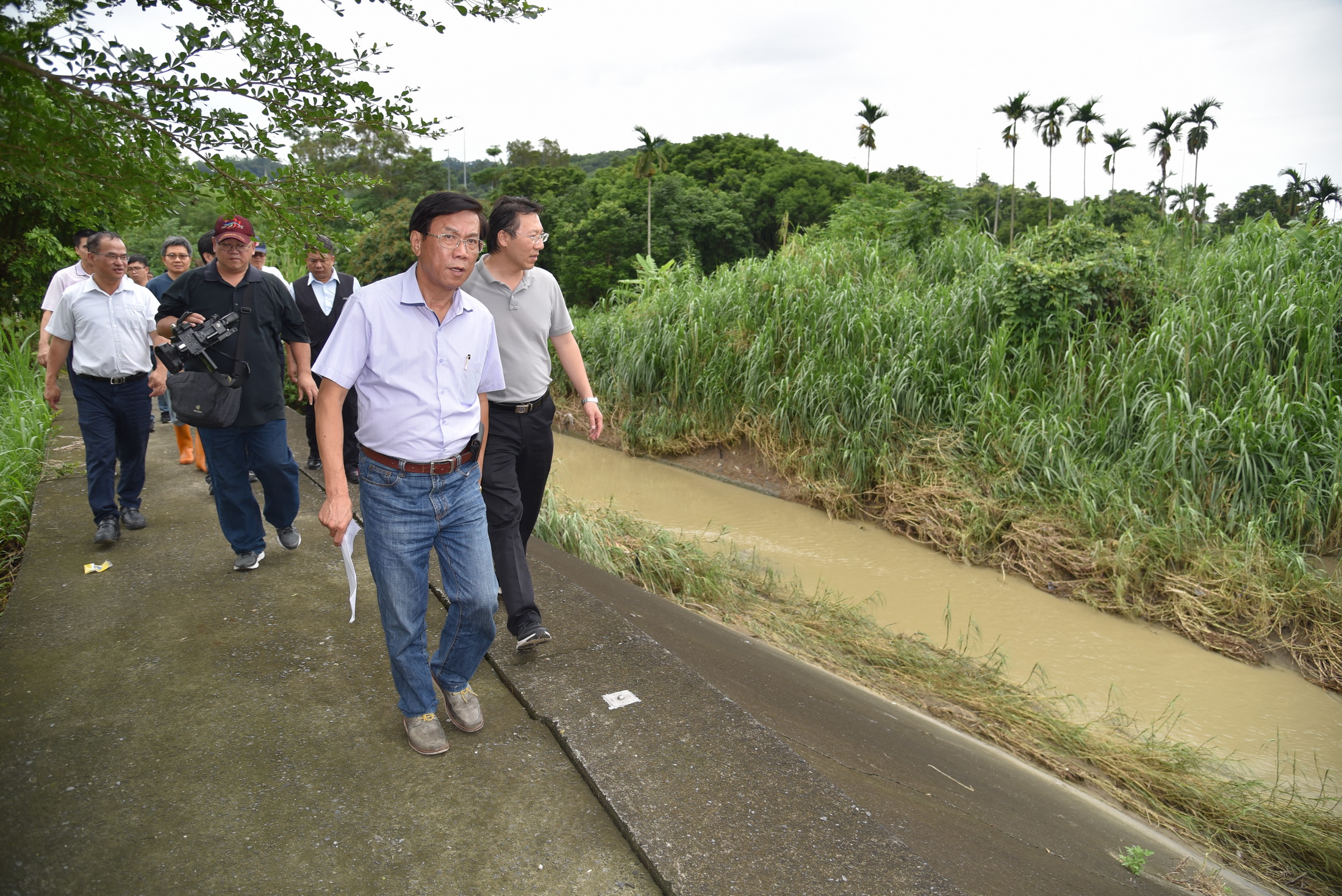 圖片-林明溱會勘名間鄉多處道路 承諾儘速改善