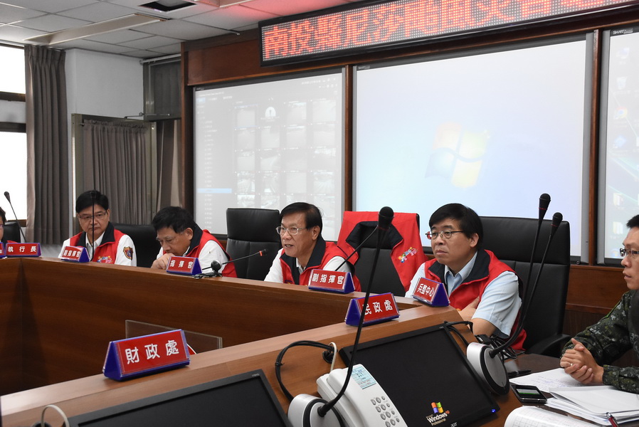 圖片-尼莎颱風來襲 林縣長呼籲做好全面防颱戒備