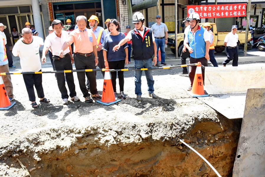 相關圖片3-投55線拓寬進度超前 林縣長肯定並感謝台電施作纜線地下化