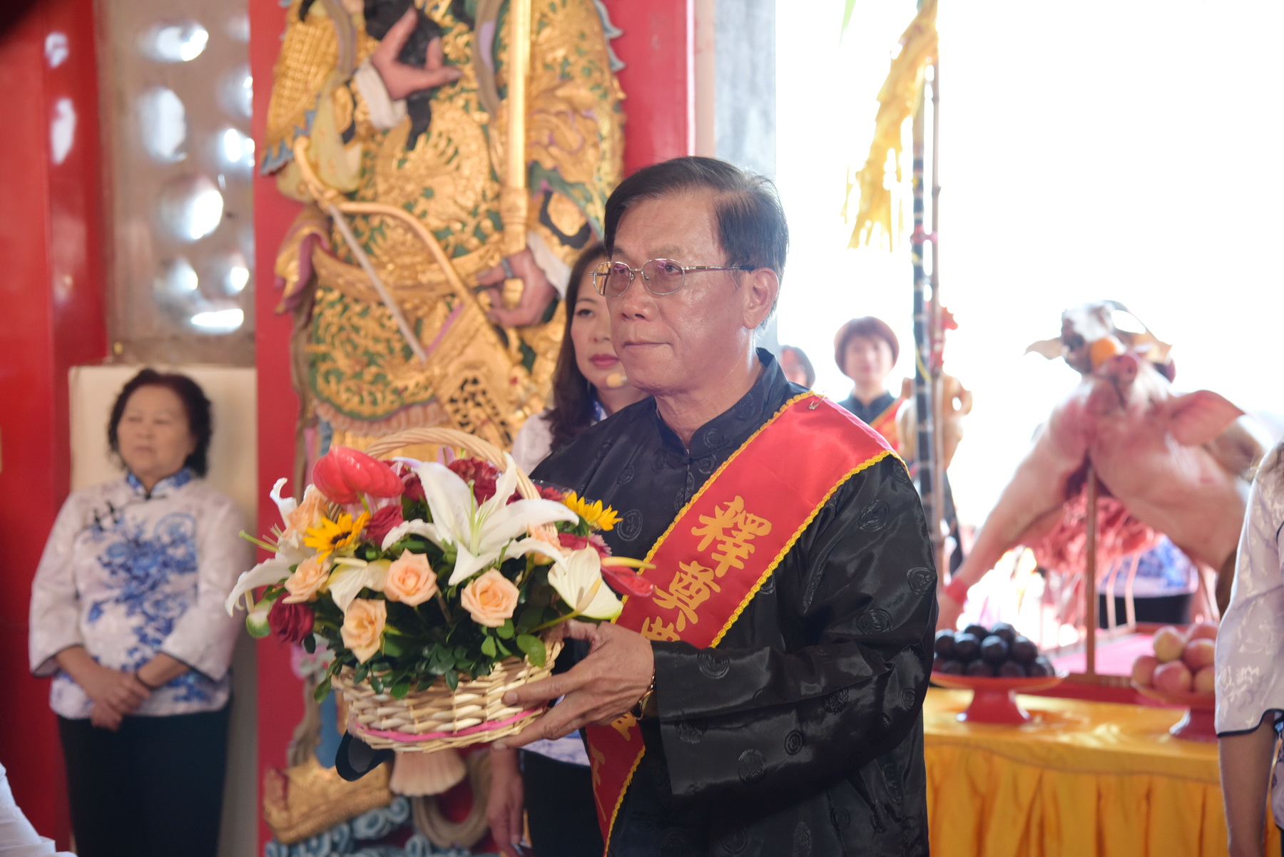 圖片-孔子誕辰釋奠典禮於文武廟舉辦  林縣長擔任正獻官