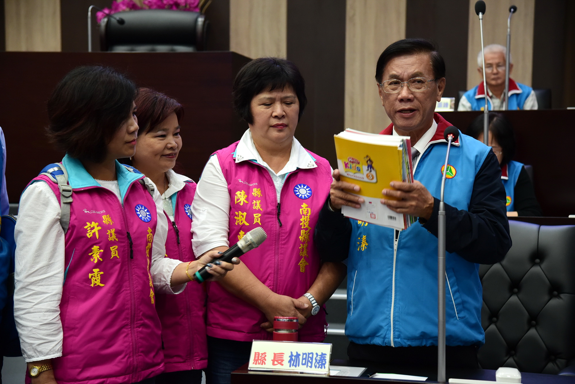 圖片-議員關心校園安全 林縣長重視並宣導