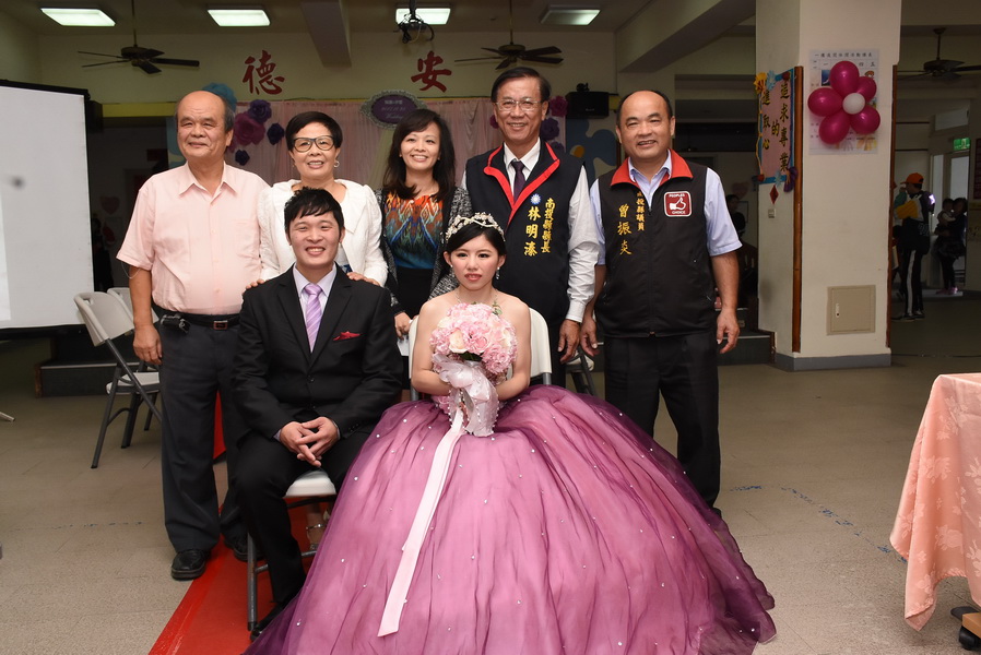 相關圖片1-有愛無礙！啟智院生終成眷屬 林縣長祝福白頭偕老幸福久久