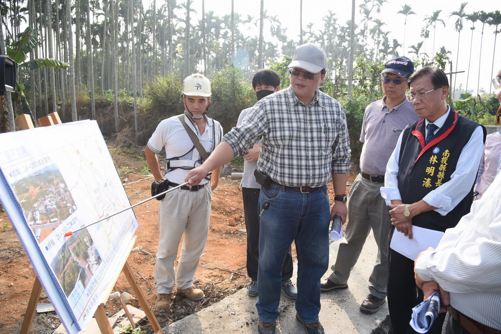 圖片-南投市登施路拓寬  林縣長盼促進觀光發展
