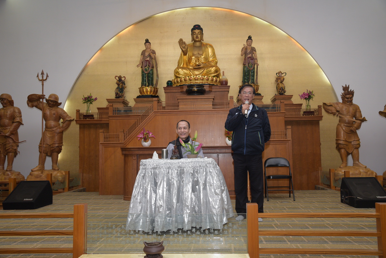 相關圖片1-名間鄉白毫禪寺28周年慶，林縣長佛前點燈獻供