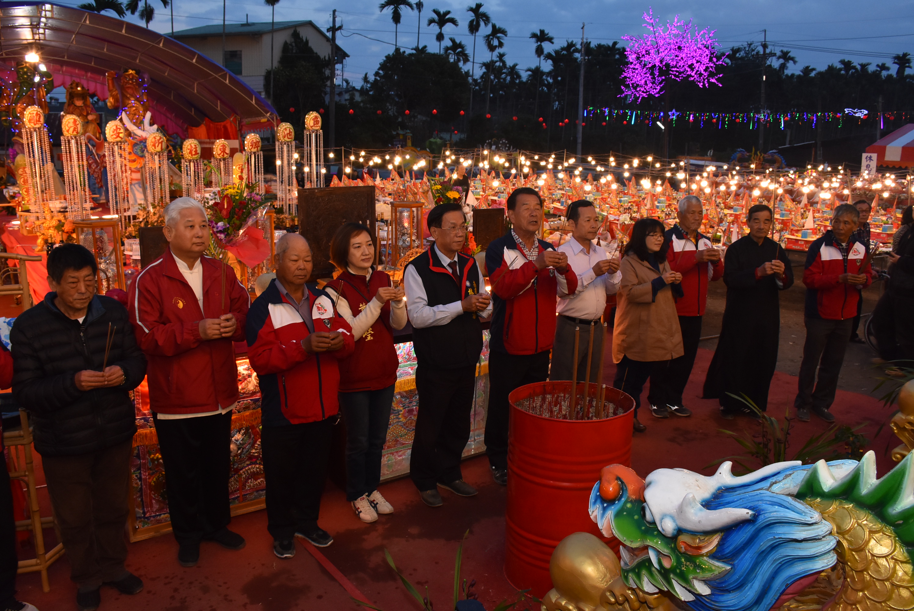 相關圖片2-林縣長出席魚池鄉祈安清醮法會 祈求國泰民安