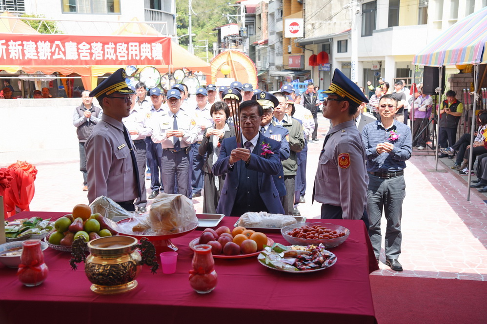 圖片-北山派出所落成    林縣長揭牌啟鑰