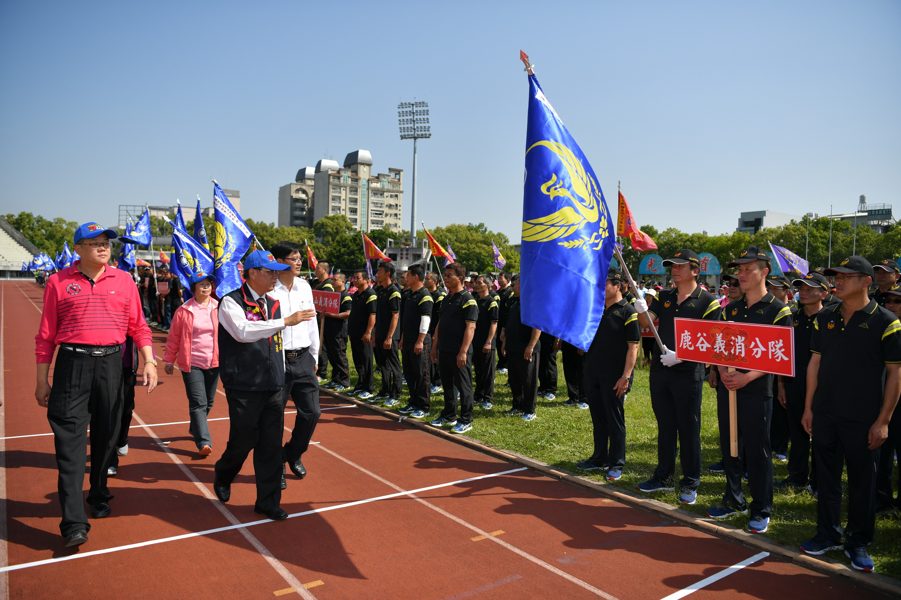 圖片-林明溱主持消防民力競技大賽　承諾籌500萬汰換消防衣