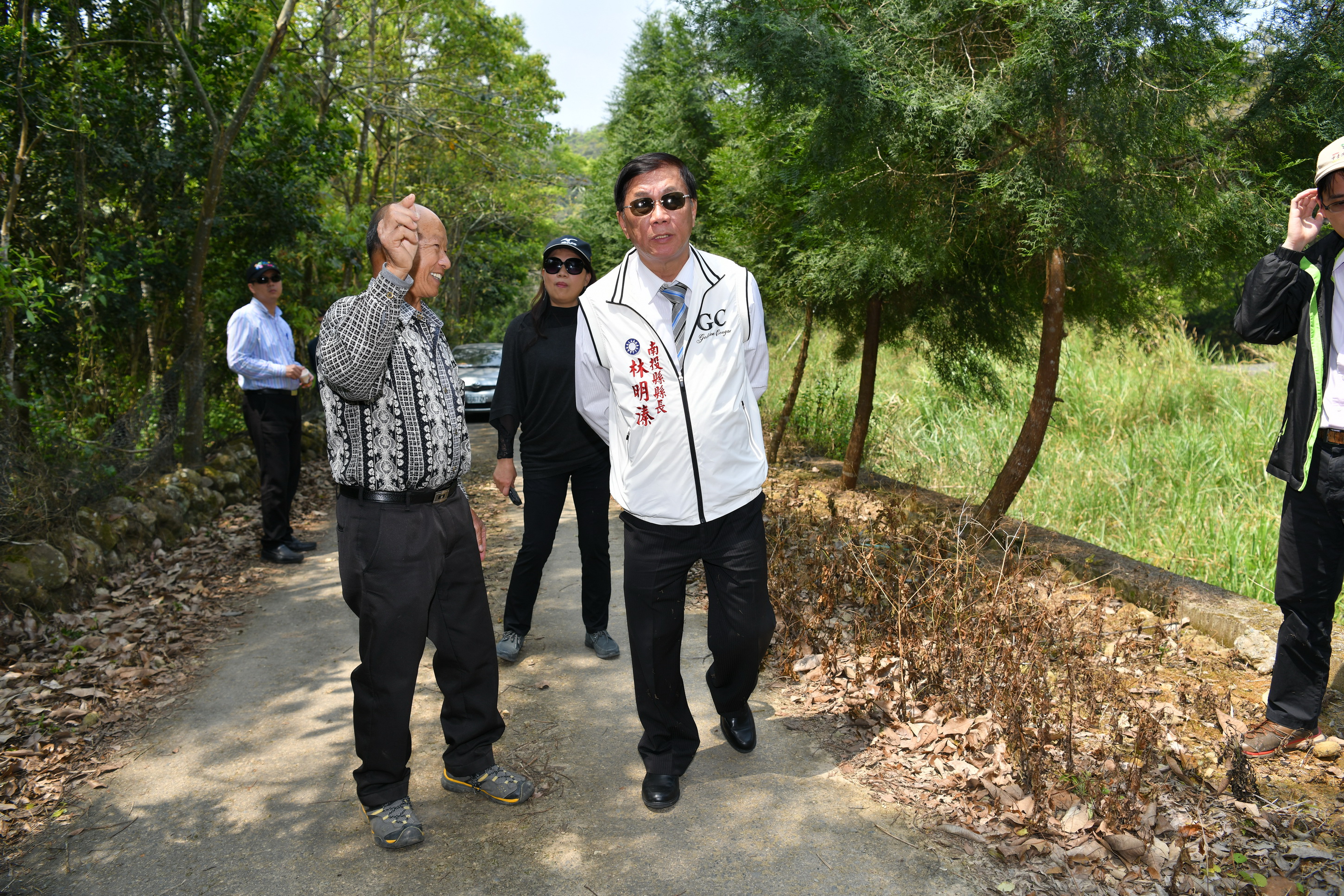 相關圖片2-行動縣長下鄉會勘　改善埔里道路