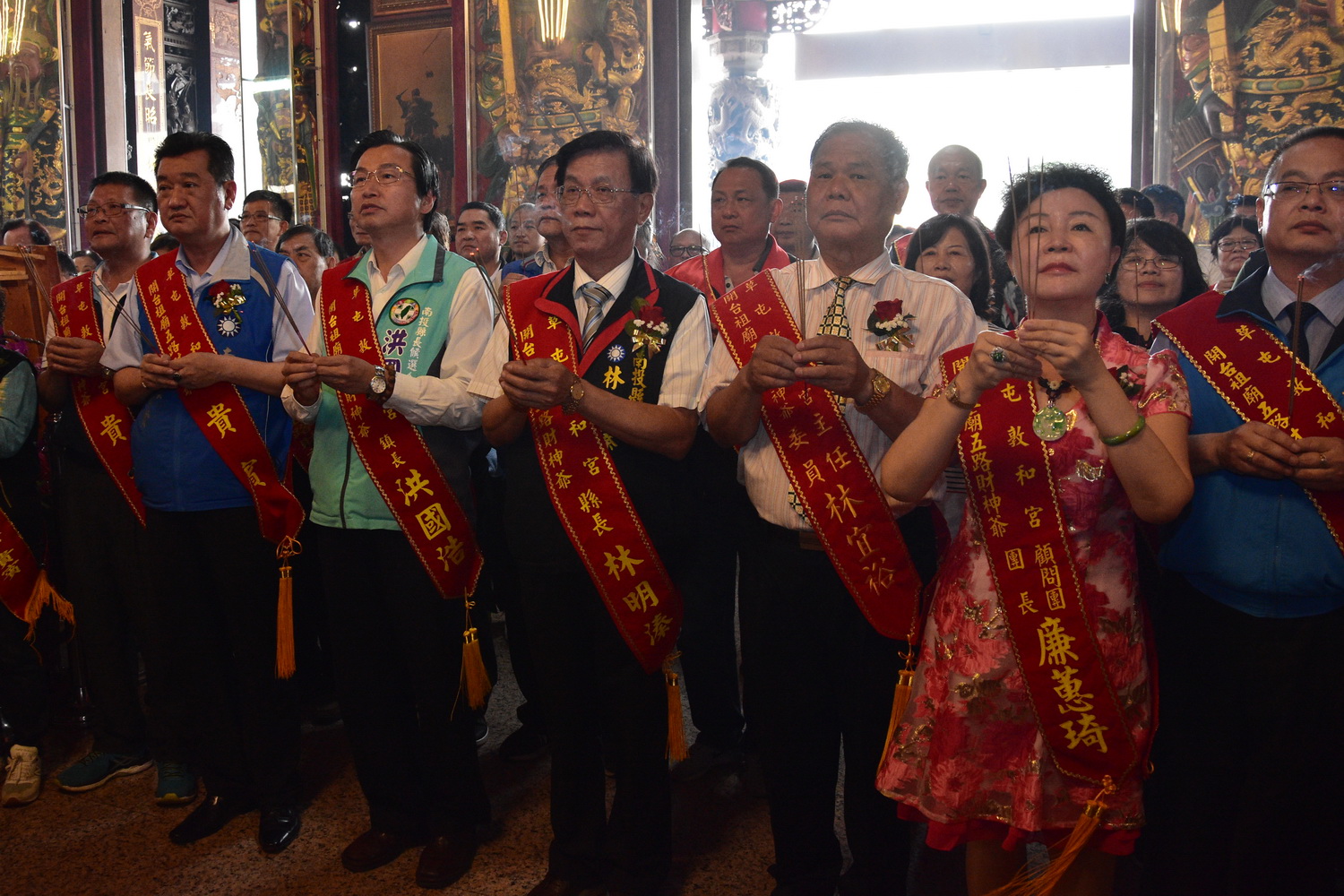 相關圖片1-敦和宮趙天君聖誕繞境祈福慶典 林縣長祈求縣政順利