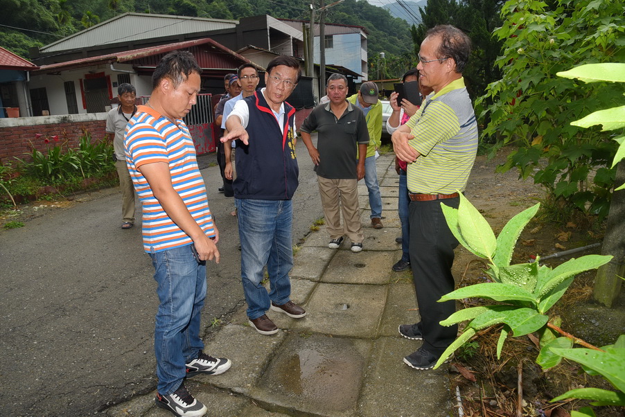 相關圖片2-水里中山路下水道將發包改善 林縣長盼有效改善淹水情形