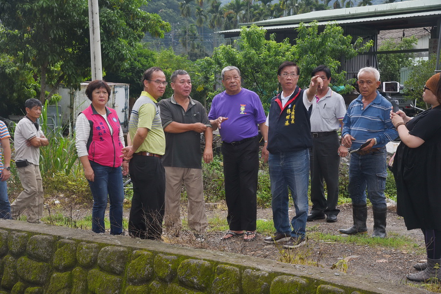 相關圖片3-水里中山路下水道將發包改善 林縣長盼有效改善淹水情形