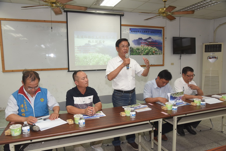 圖片-草屯南埔將軍廟地區淹水有解 縣府將新設下水道改善