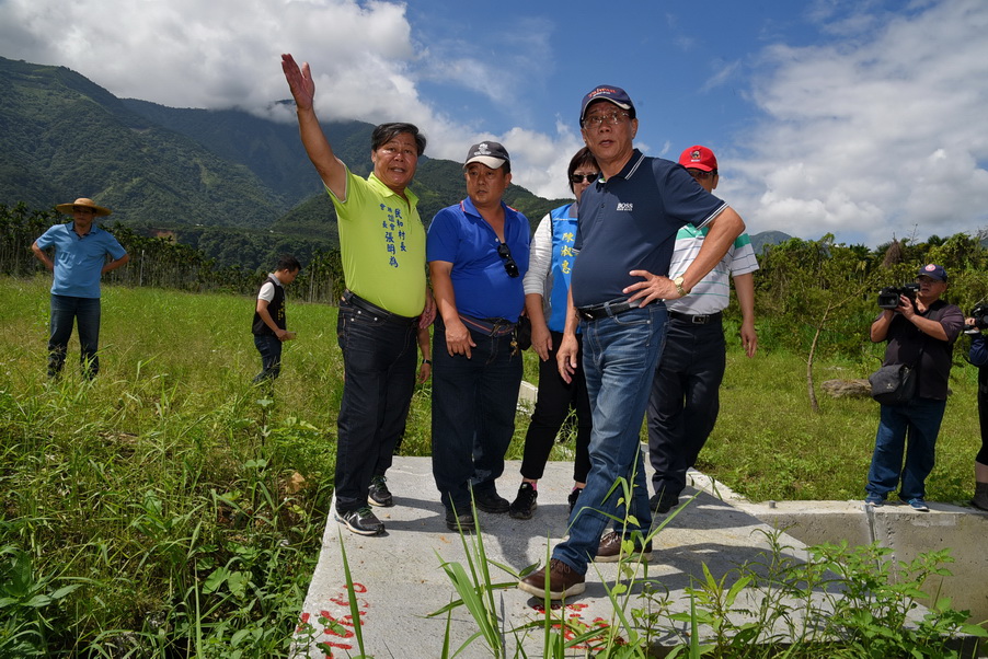 圖片-水里益則坑護岸掏空、淤積 林縣長指示儘速發包改善