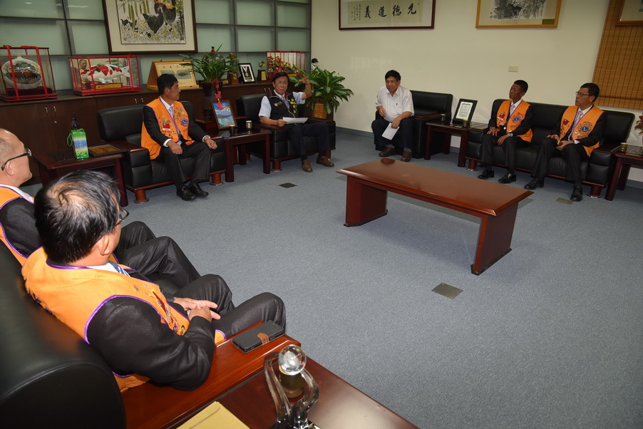 相關圖片1-竹山大鞍獅子會拜會 林縣長盼攜手共創地方榮景