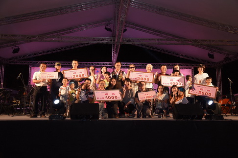 圖片-長榮交響樂團相遇茶博會 林明溱呼籲共創無菸拒毒的家