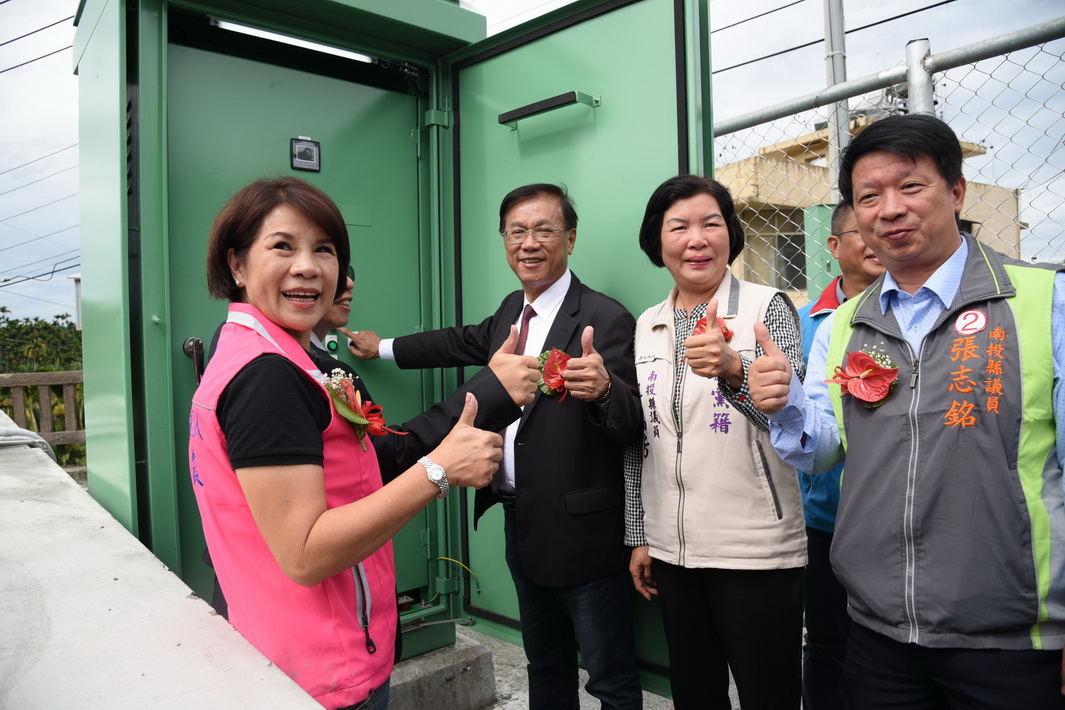 圖片-林縣長啟用鹿谷內湖村自來水蓄水池     解決民生用水