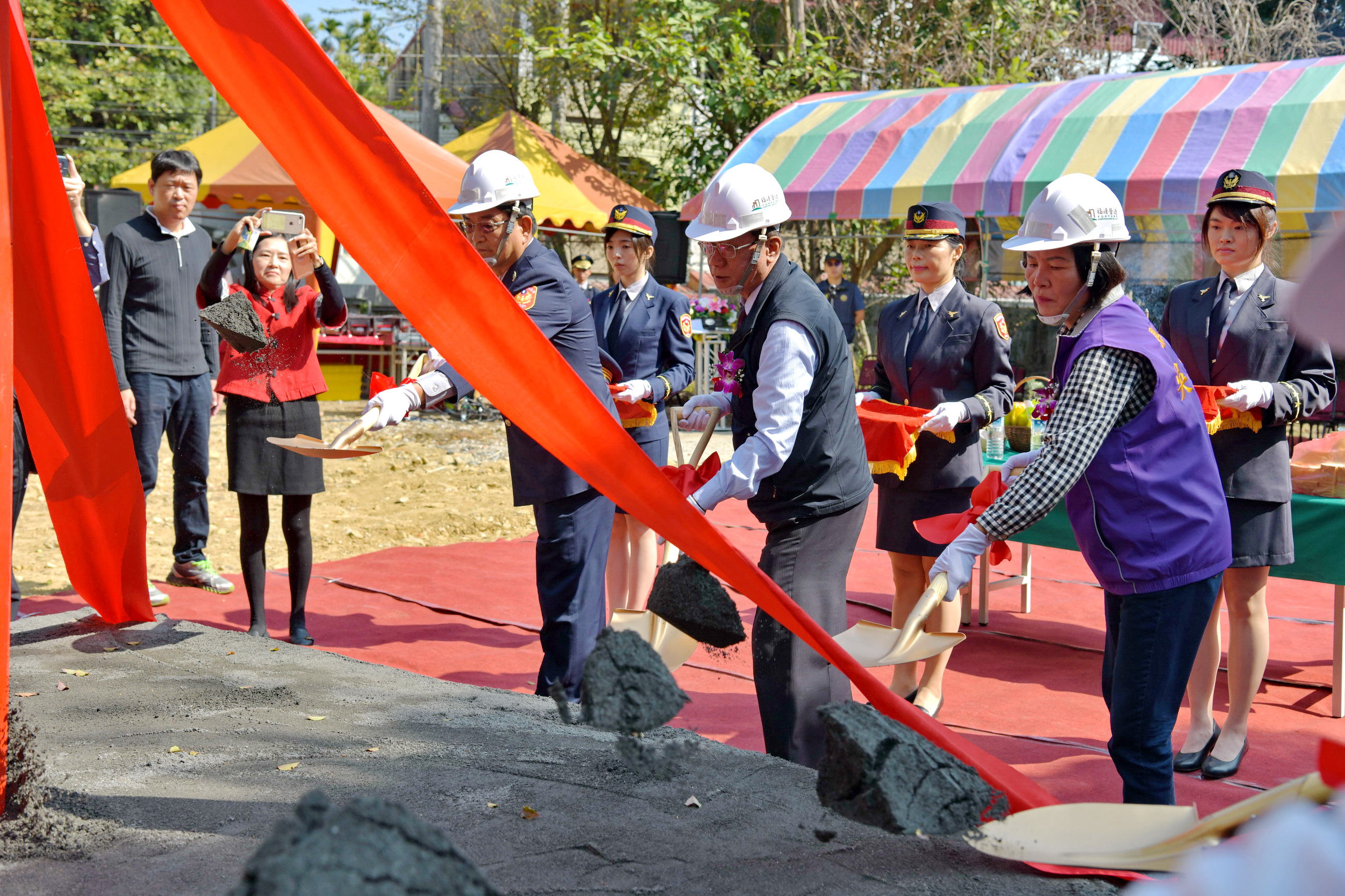 圖片-竹林派出所新建工程動工　預計年底完工