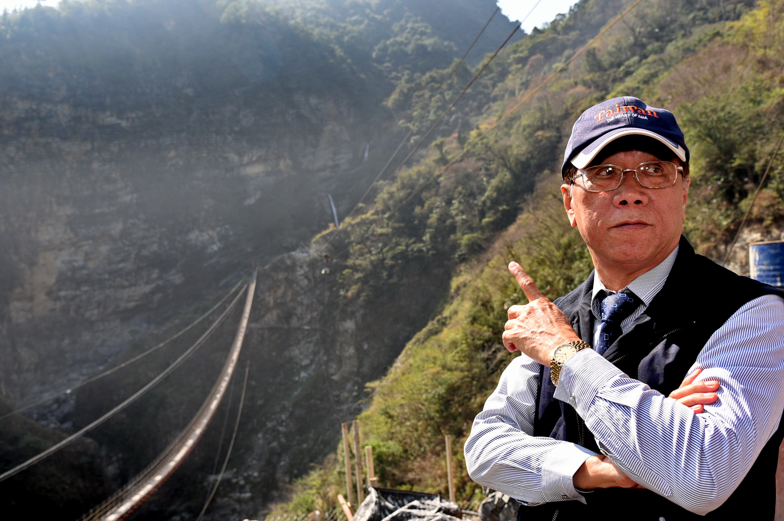 圖片-雙龍景觀吊橋  南投秘境今夏將公開