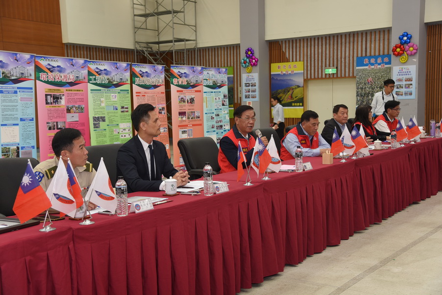 圖片-投縣三合一會報首採無脚本演練 模擬複合災害防救過程擬真