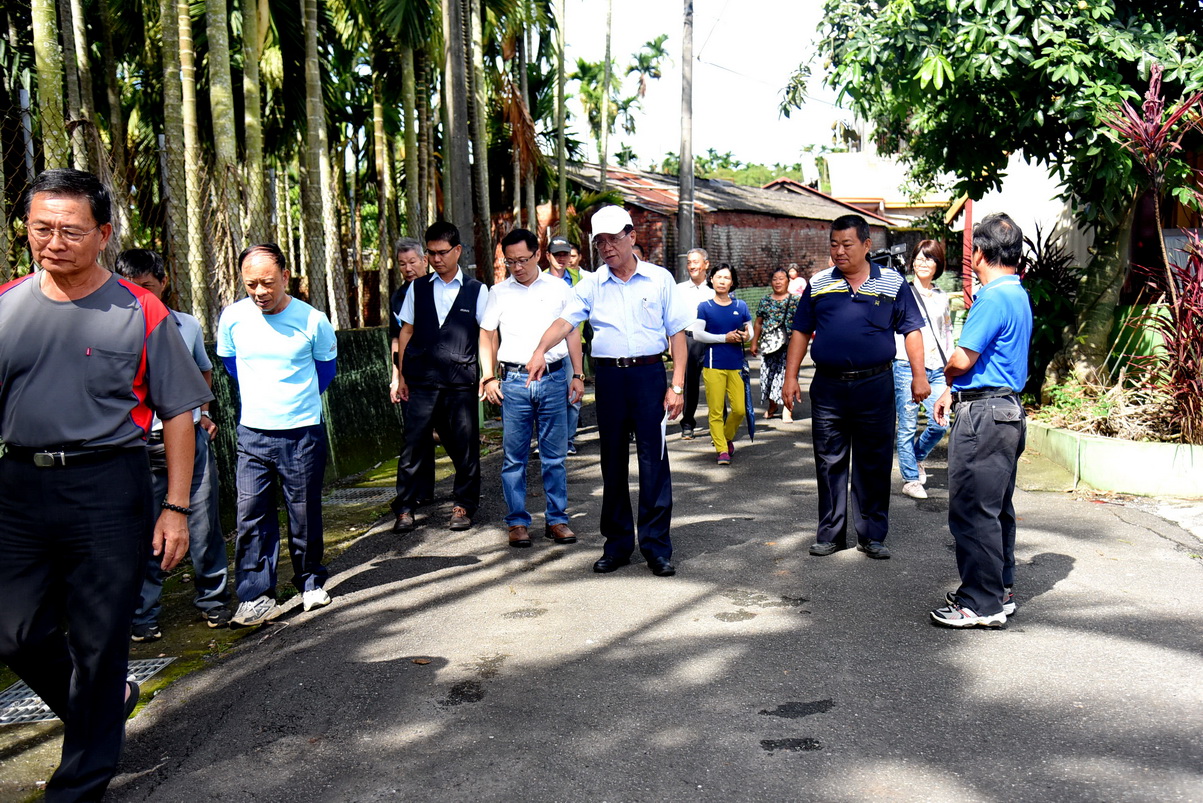 圖片-名間鄉多處老舊危險道路 林縣長指示儘快改善