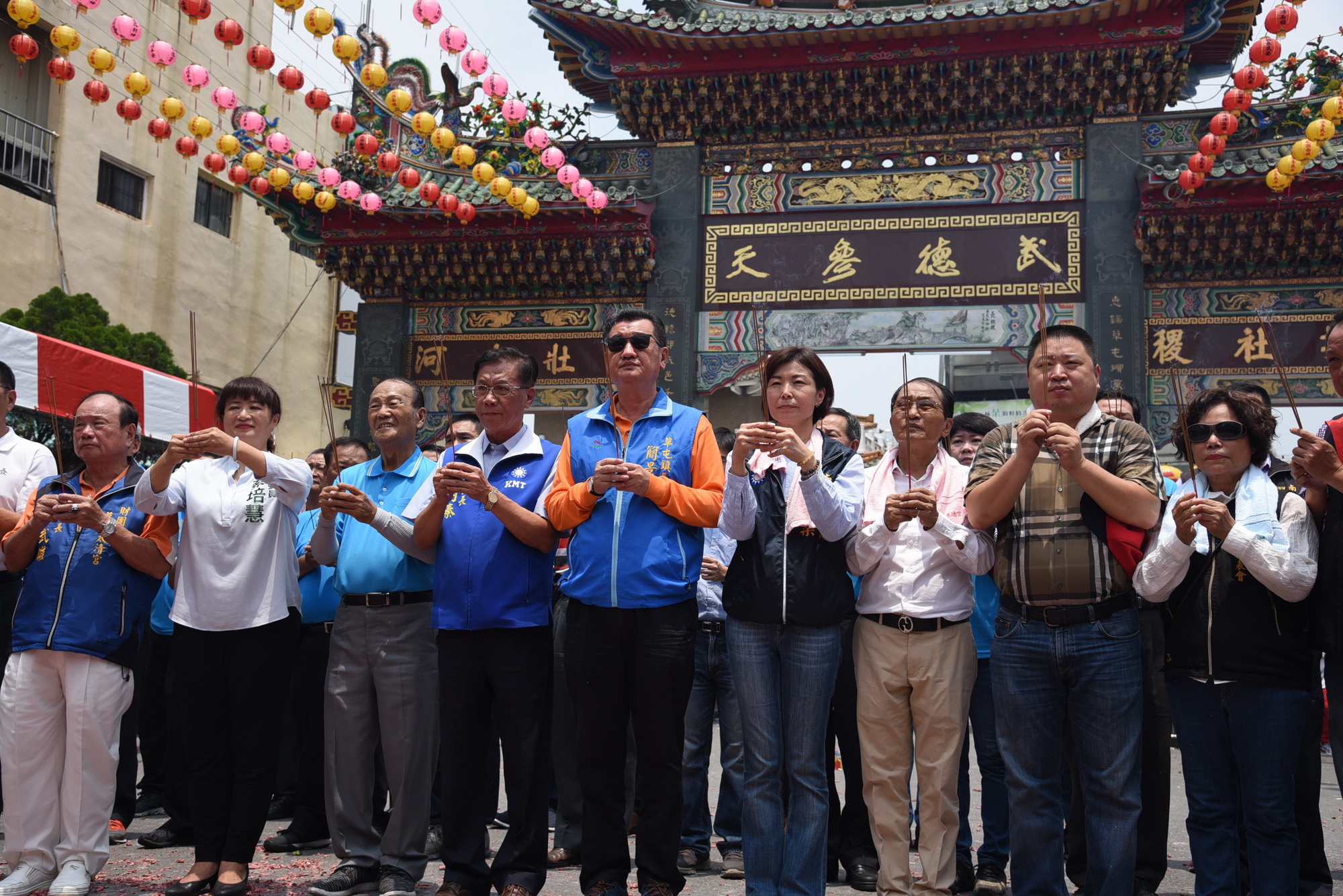 圖片-草屯惠德宮城隍遶境 縣府配合宣導反毒