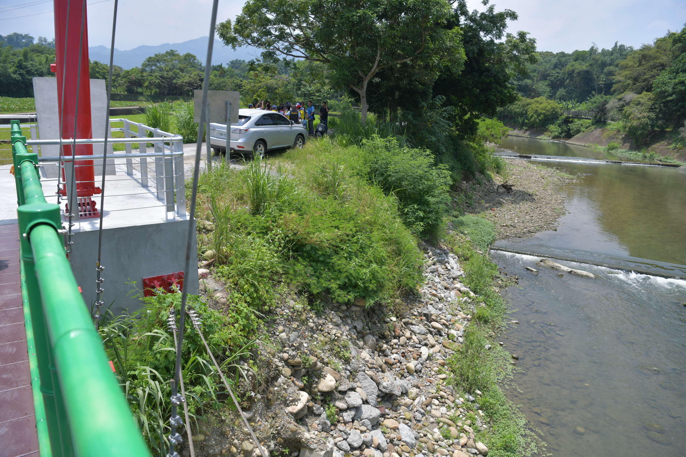 相關圖片2-竹山下坪吊橋重建後煥然一新　周邊護岸也將加強