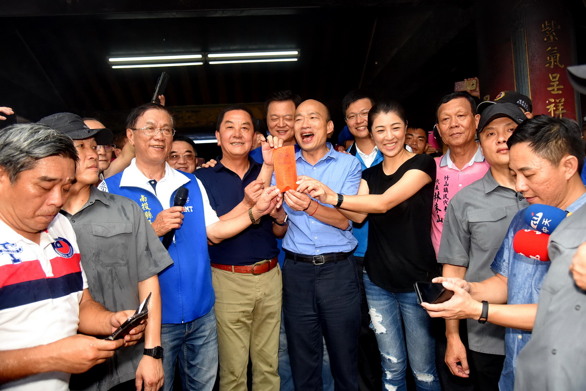圖片-韓國瑜南投宗教寺廟之旅 林縣長分享南投經驗