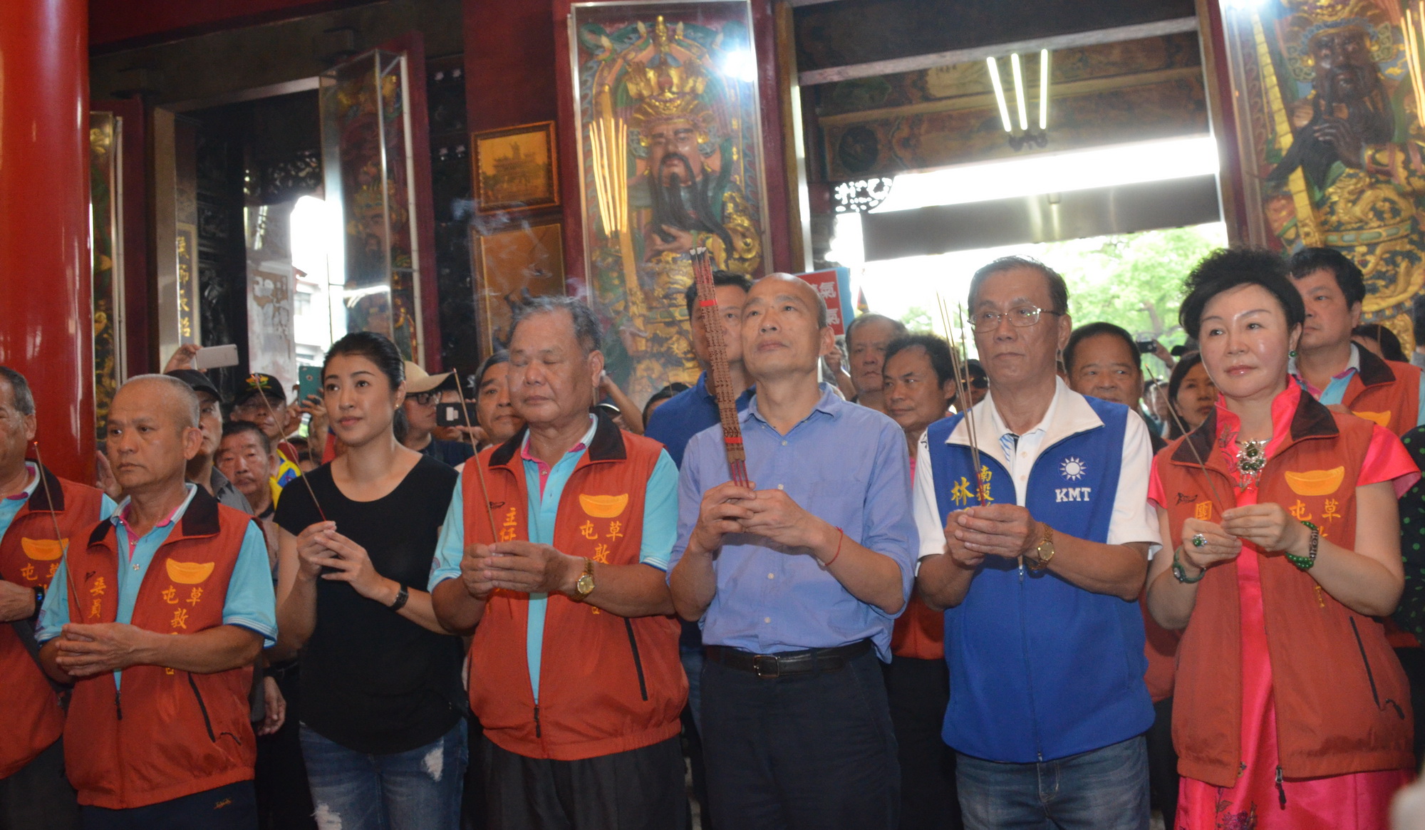 相關圖片4-韓國瑜南投宗教寺廟之旅 林縣長分享南投經驗