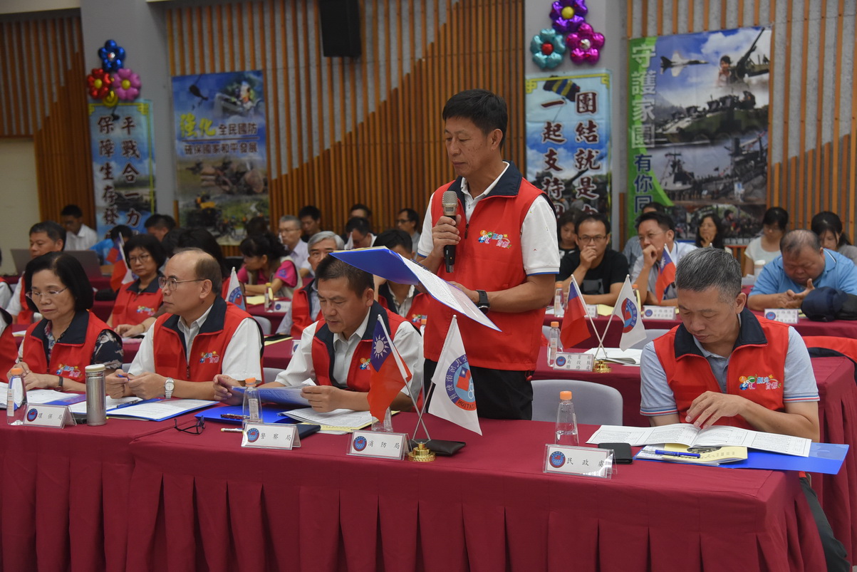 相關圖片4-投縣三合一會報模擬戰災狀況 推演過程擬真