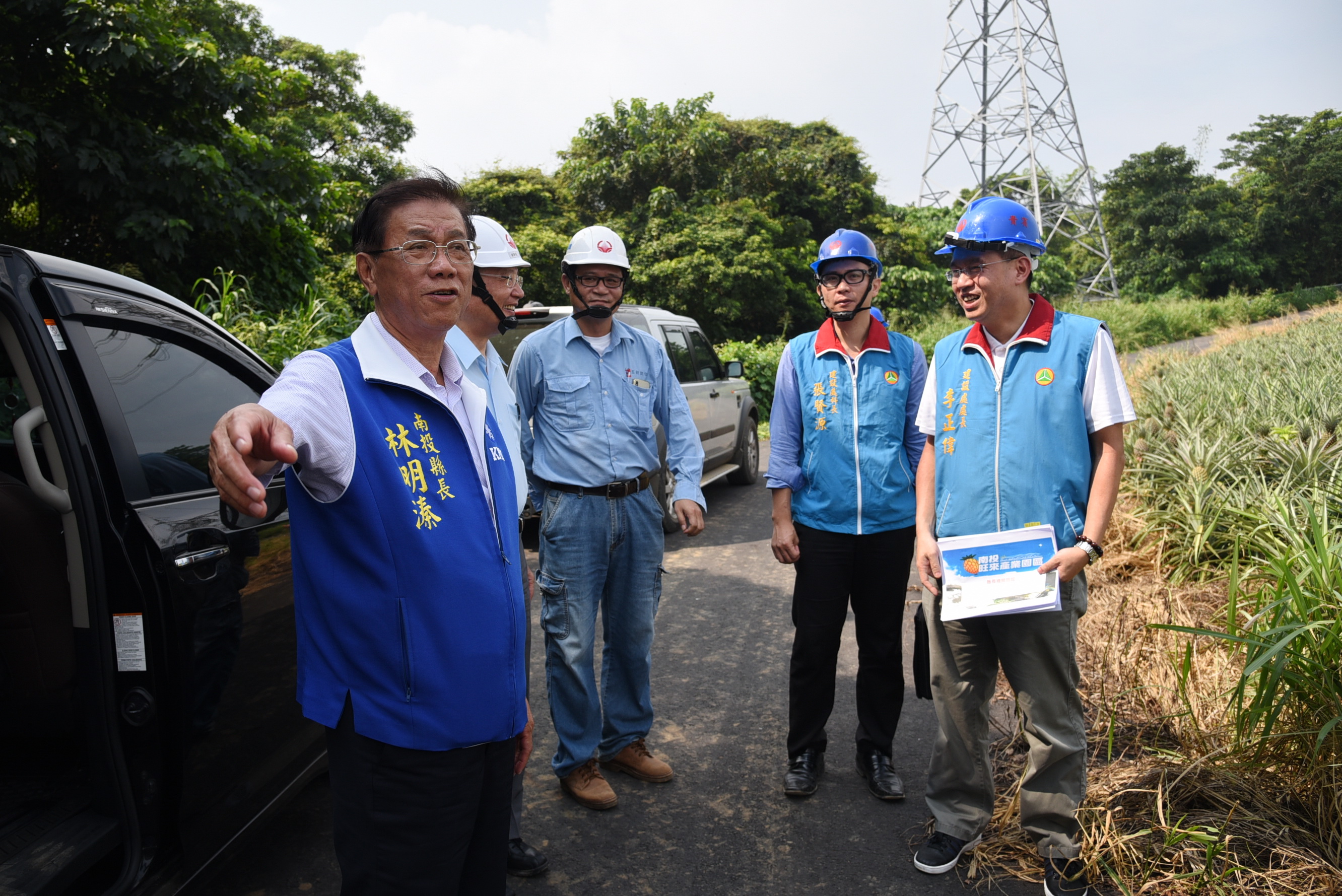 相關圖片2-林縣長視察旺來產業園區  110年完成開發增加千人就業