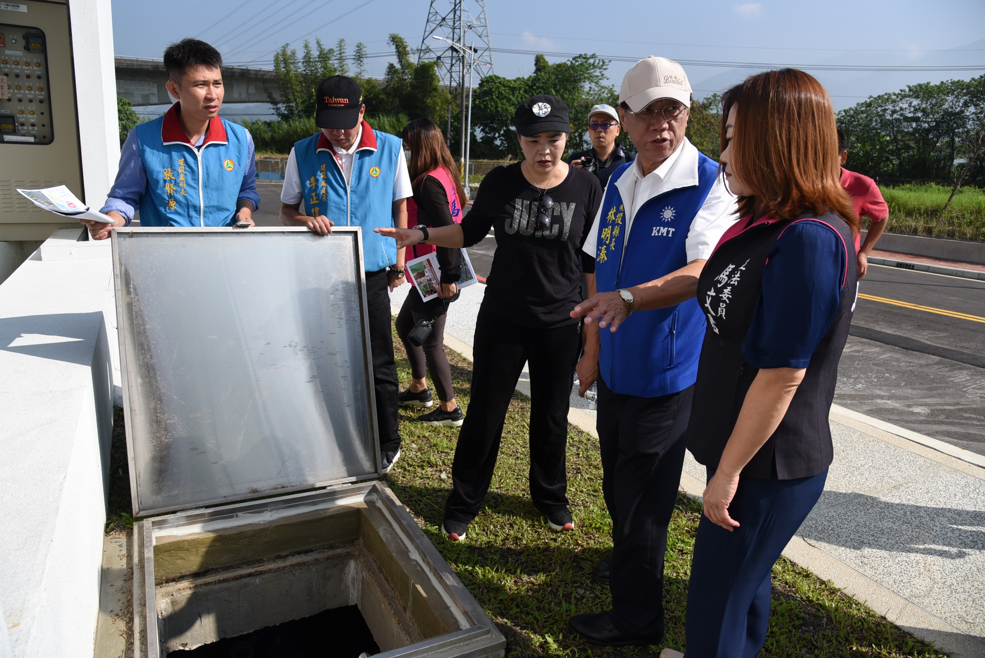 相關圖片1-林縣長視察埔里兩產業園區進度 歡迎廠商投資進駐