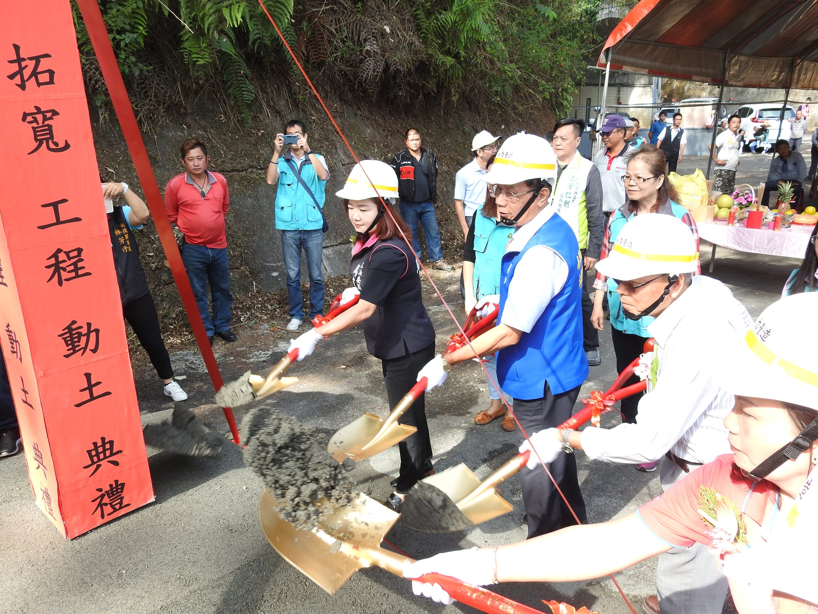 圖片-埔里投70線拓寬動土 採棧橋式設計減開挖護水保