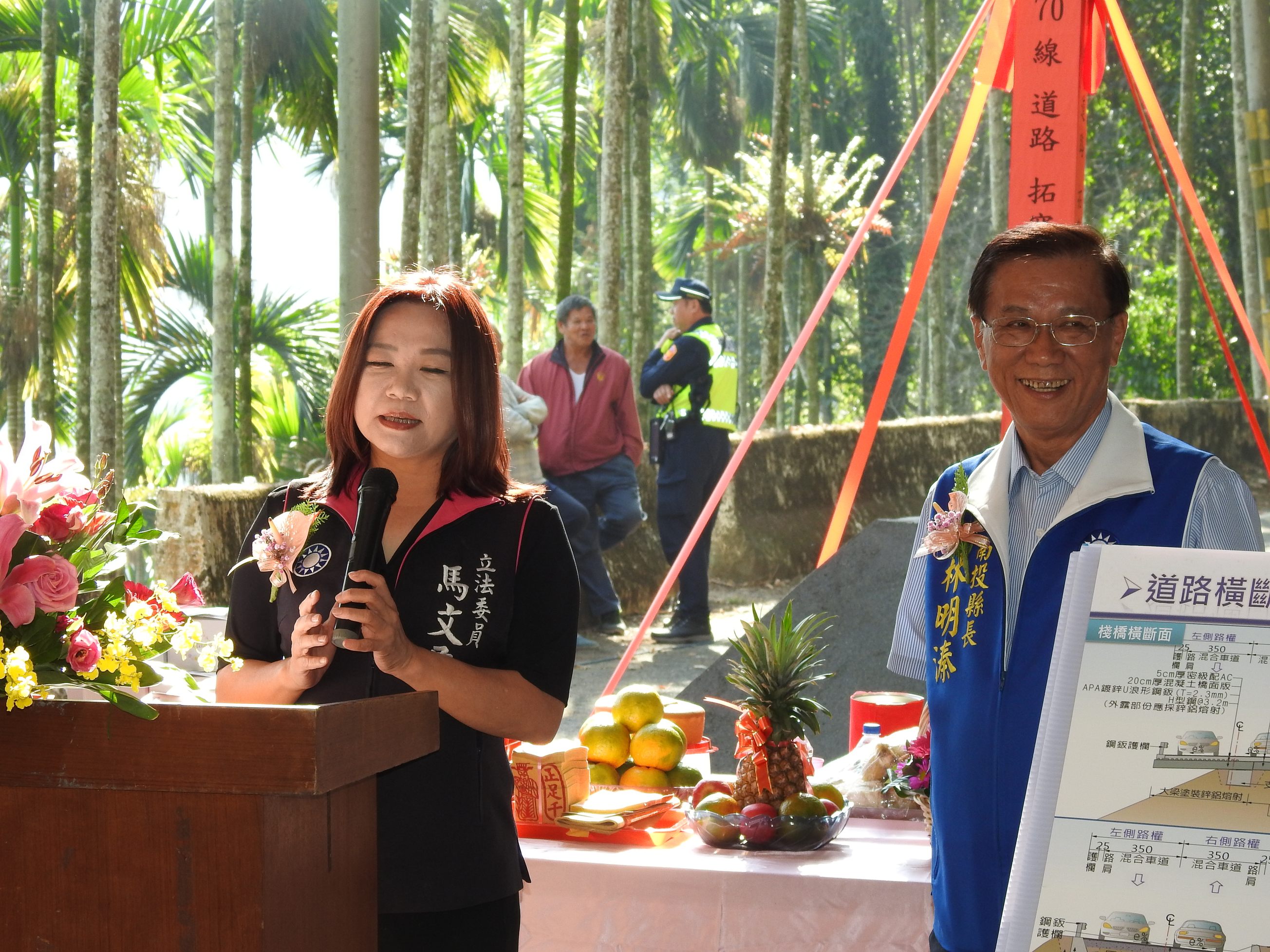 相關圖片2-埔里投70線拓寬動土 採棧橋式設計減開挖護水保