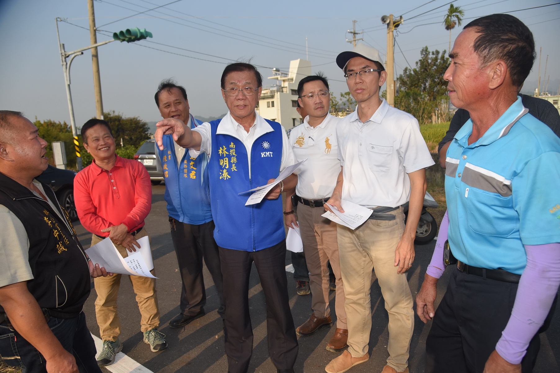 圖片-投4線及投5線路面老舊毀損林縣長會勘指示改善