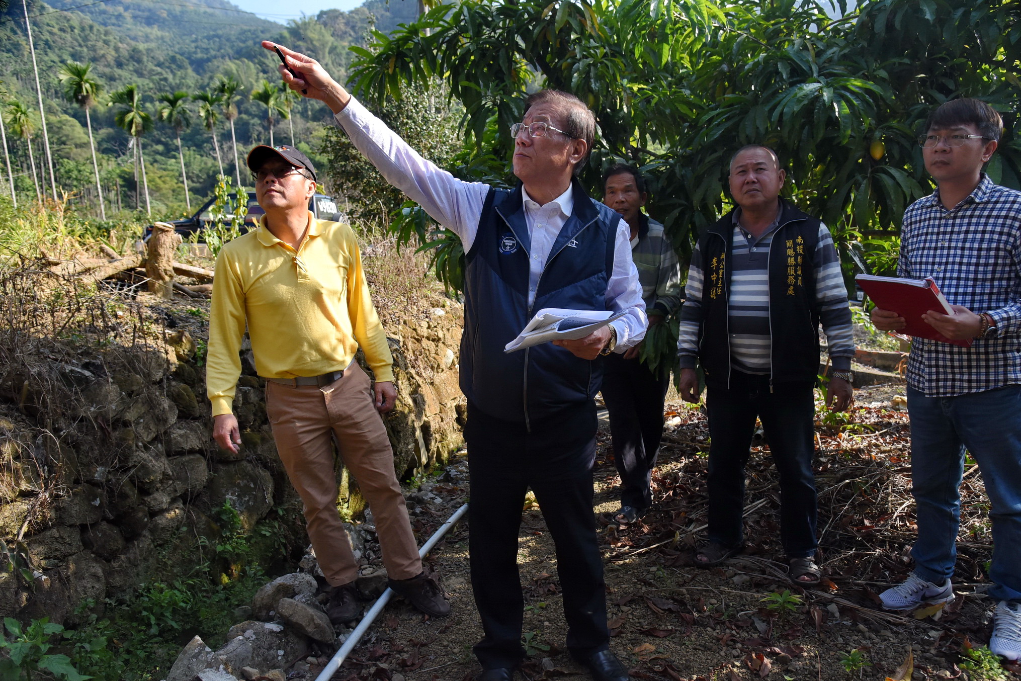 圖片-中寮鄉4村8處野溪、排水有安全之虞 林縣長會勘改善