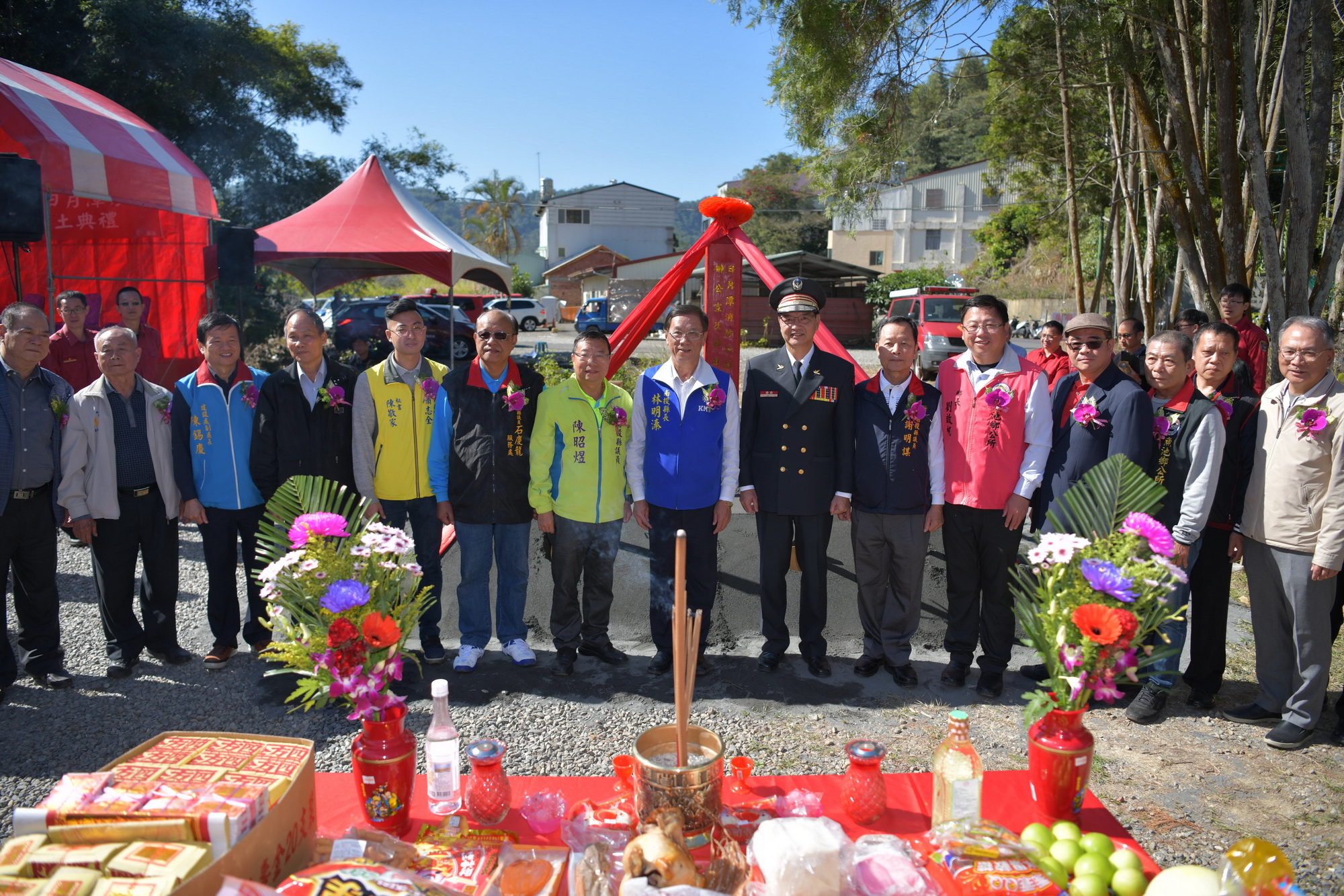 相關圖片2-縣府消防局日月潭分隊辦公廳舍動土　預計明年底完工