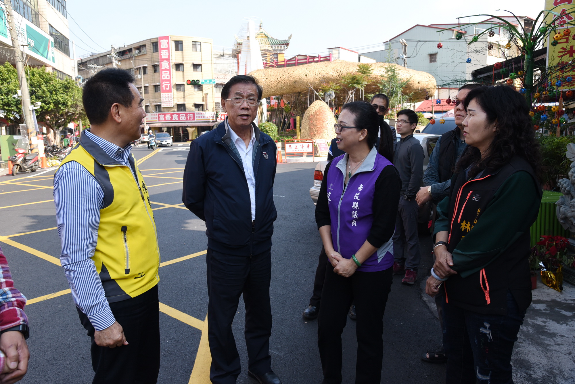 圖片-打造竹山觀光新亮點  林縣長會勘設計光環境