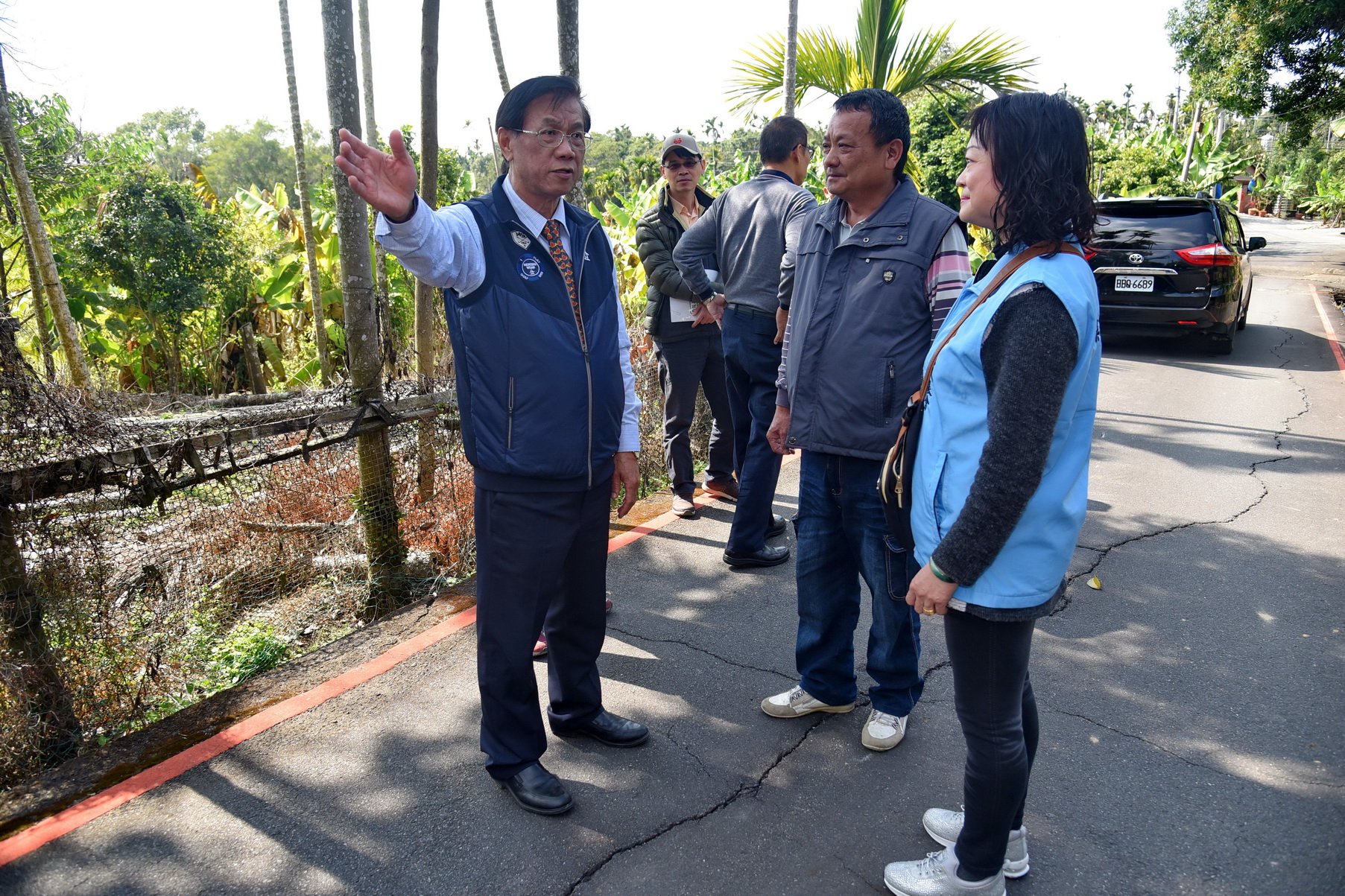 圖片-集集3農路老舊安全堪虞 林縣長會勘改善