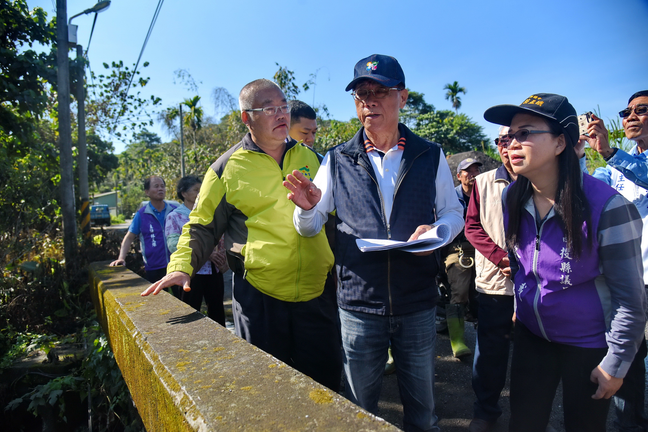圖片-林縣長會勘竹山農路及野溪 指示速改善