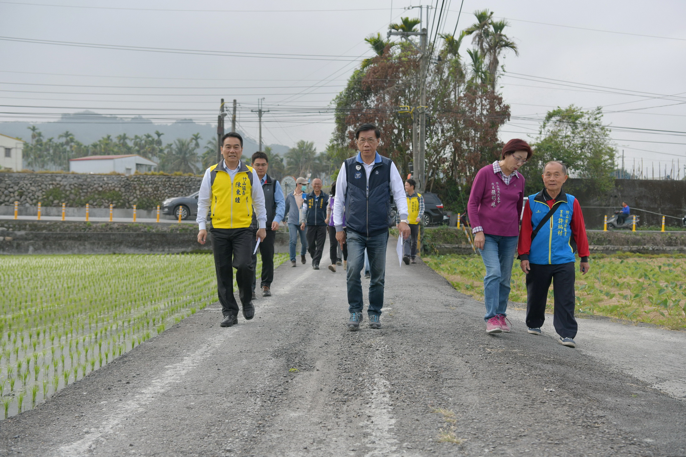 相關圖片2-縣長會勘竹山道路　將施工改善路況