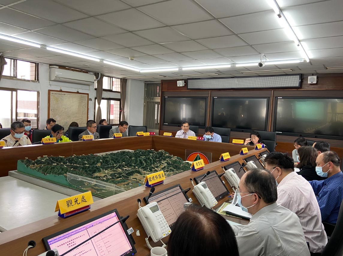 News images-Nantou Level 1 Epidemic Command Center Opened – County Government Mobilized All Departments on Infection Prevention (Mar. 6)