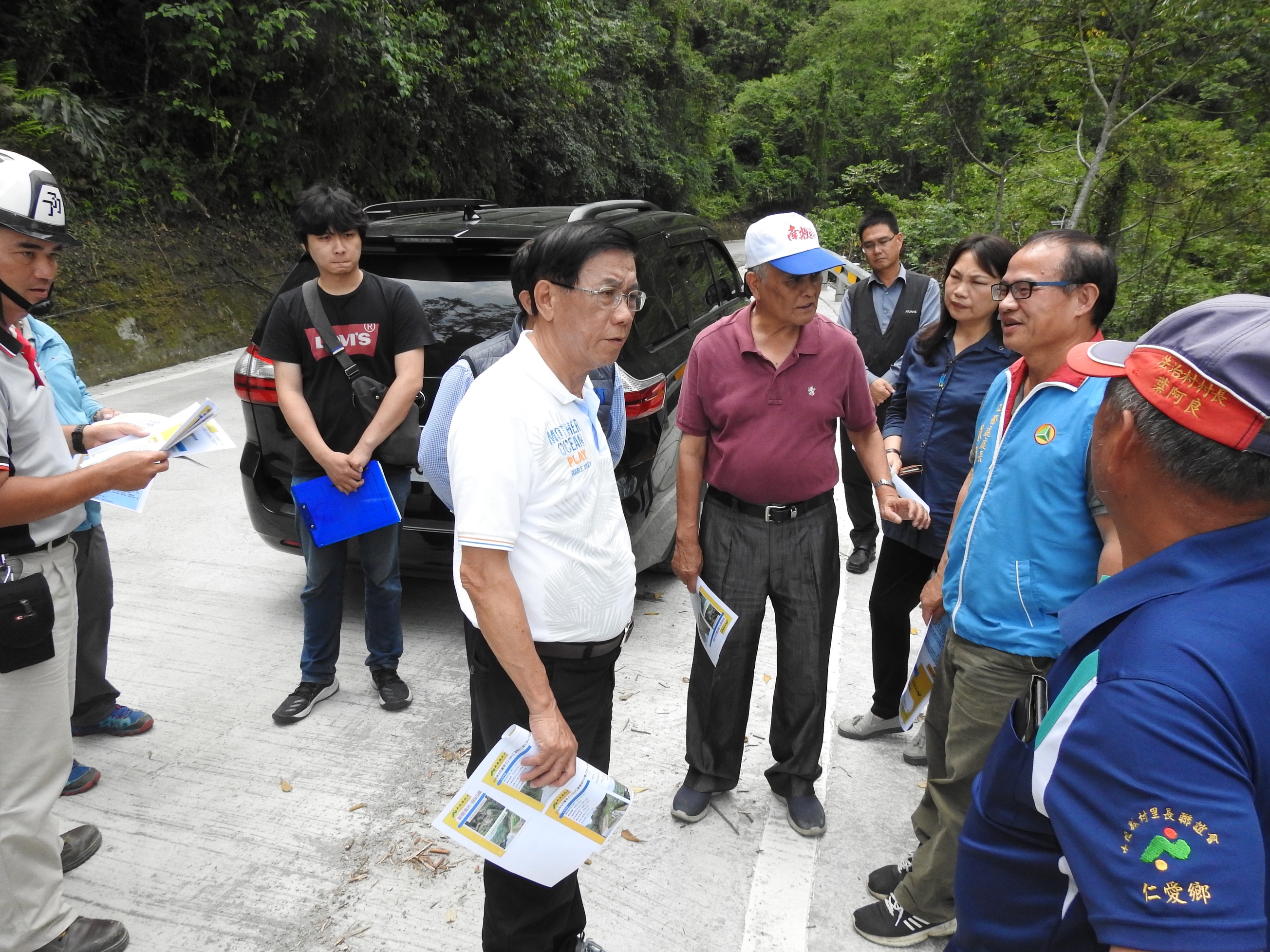圖片-仁愛鄉投71、83、89復建迅速完工 縣長感謝工程人員