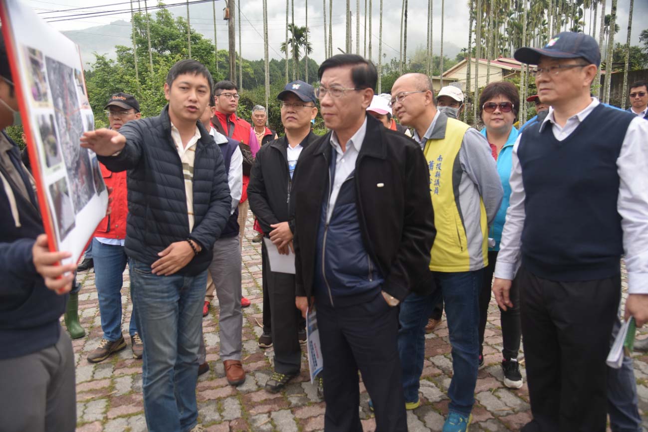 News images-Prospering local tourism, County magistrate Lin surveyed the improvement on tourist facilities of popular attractions in Shueili and Xinyi Township, April 7